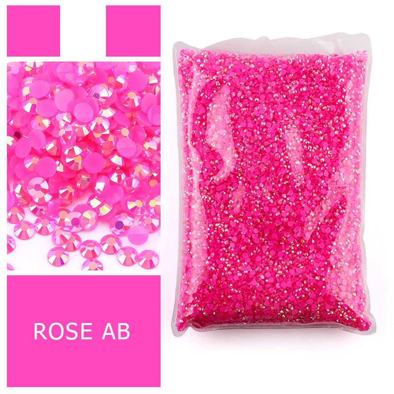 Resin Art Quantity - เรซิ่นรูปทรงแบนสีชมพูสด ไม่ใช่แบบติดด้วยความร้อน จำนวนมาก ขายส่ง สำหรับงานฝีมือ DIY