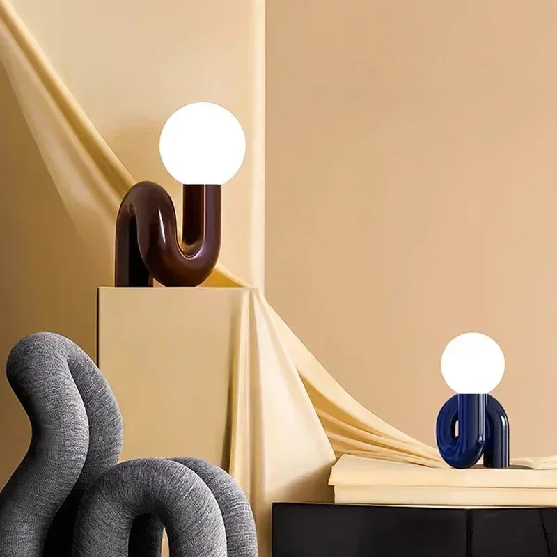 โคมไฟตั้งโต๊ะทรงกลมแก้ว LED สไ - Resin Art Uk บทวิจารณ์และราคา