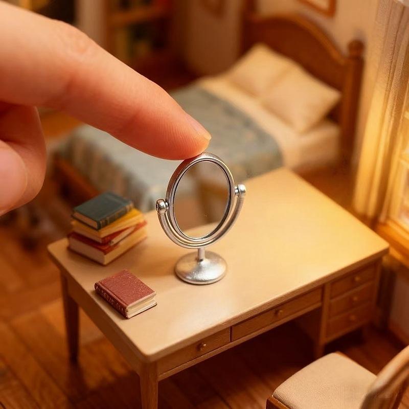 โมเดลฉากโต๊ะเครื่องแป้งกระจกสไ - Resin Art Furniture บทวิจารณ์และราคา