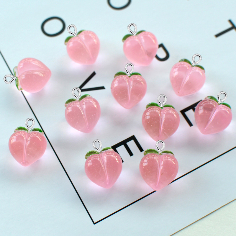10 ชิ้น จี้เรซิ่นรูปพีชใสแบบแบ - Resin Art Essentials บทวิจารณ์และราคา