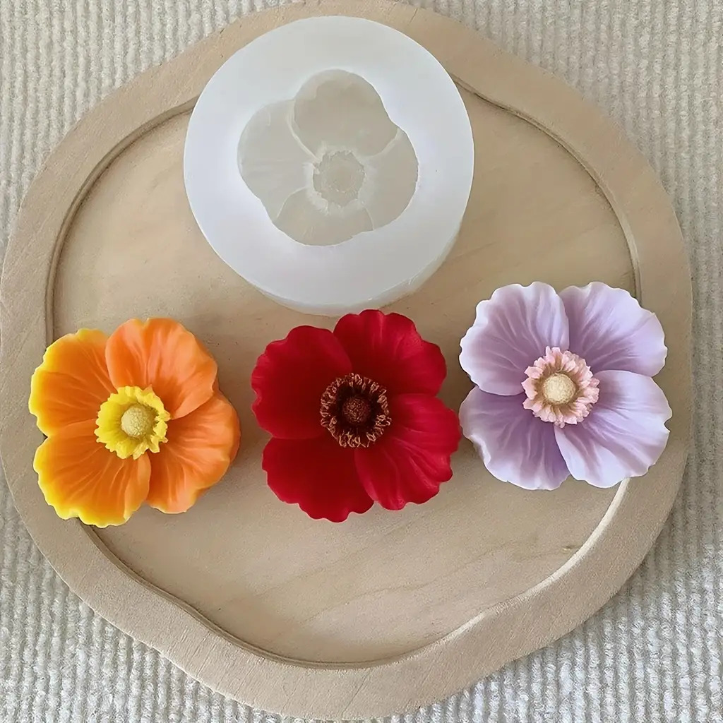 แม่พิมพ์เทียนซิลิโคนรูปดอกไม้  - Resin Art Furniture บทวิจารณ์และราคา