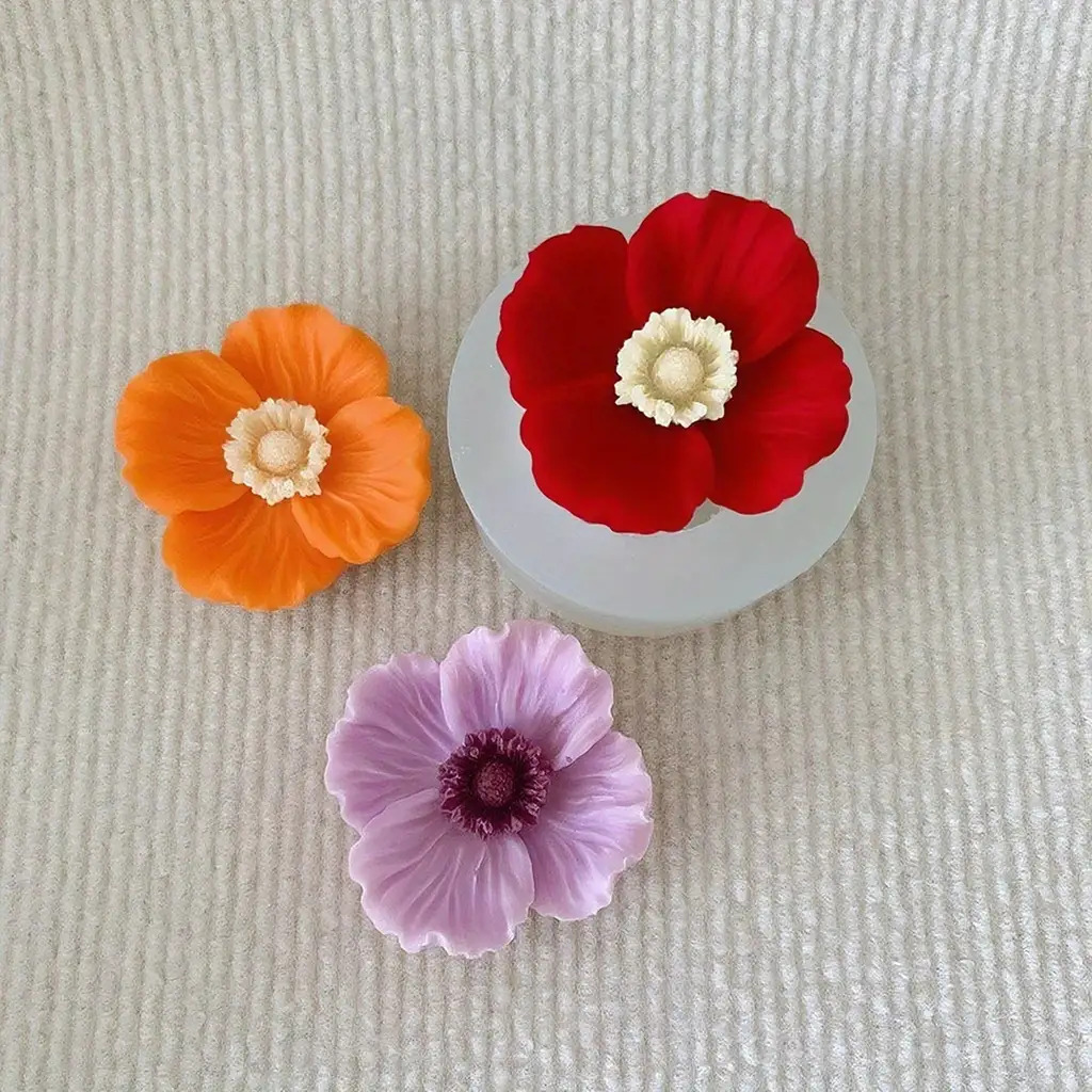 แม่พิมพ์เทียนซิลิโคนรูปดอกไม้  - Resin Art Furniture บทวิจารณ์และราคา