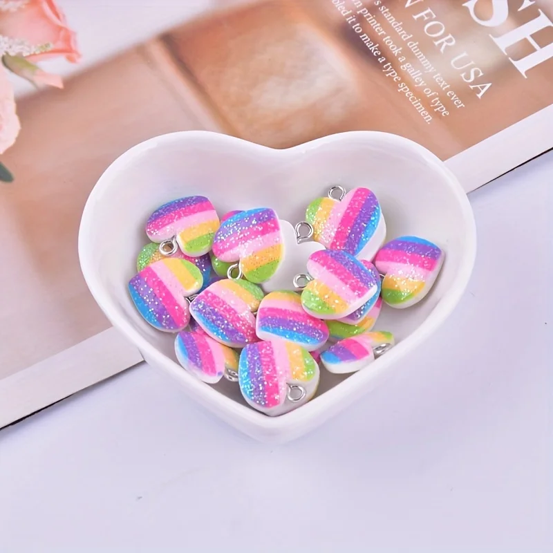 ชาร์มเรซิ่นรูปหัวใจหลากสี 10 ช - Resin Art Essentials บทวิจารณ์และราคา