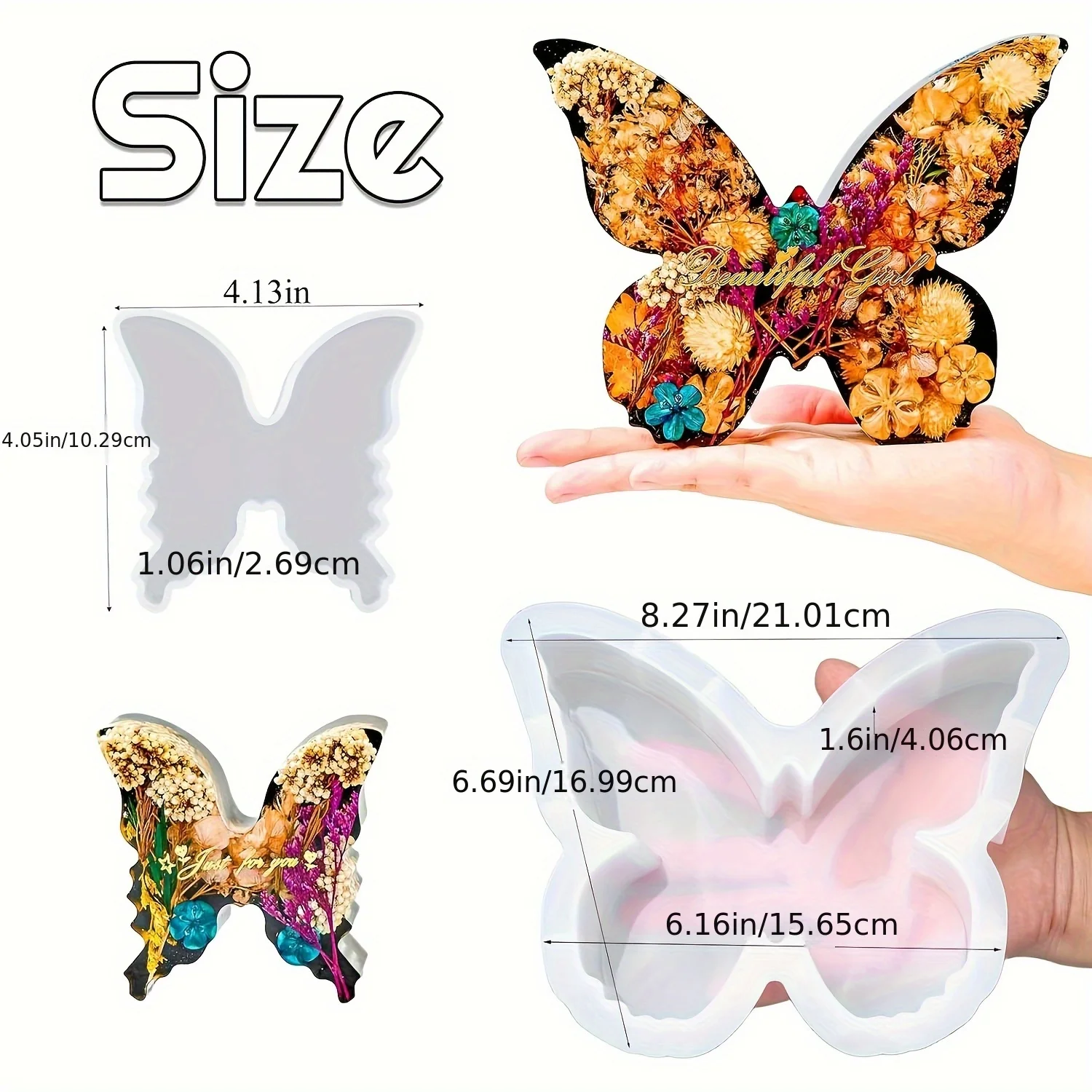 ชุดแม่พิมพ์เรซินรูปผีเสื้อสองข - Resin Art Guide บทวิจารณ์และราคา