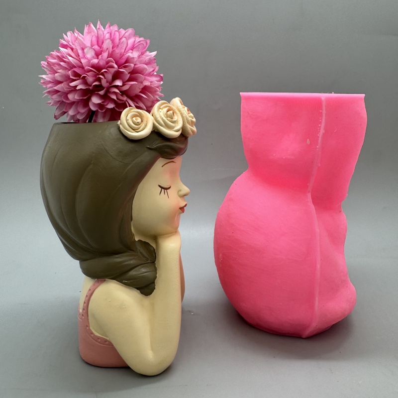 แม่พิมพ์ซิลิโคนกระถางดอกไม้สาว - Resin Art Furniture บทวิจารณ์และราคา