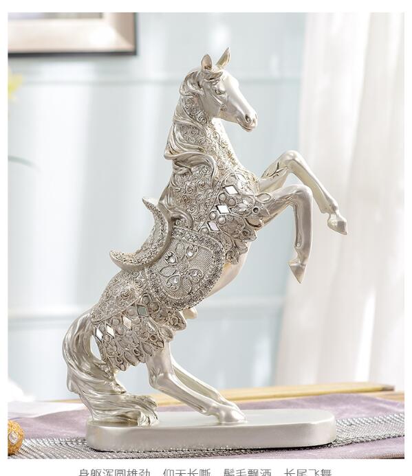 รูปปั้นม้าฮวงจุ้ย ของตกแต่งล็อ - Resin Art Business บทวิจารณ์และราคา
