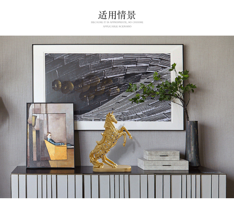 รูปปั้นม้าฮวงจุ้ย ของตกแต่งล็อ - Resin Art Business บทวิจารณ์และราคา
