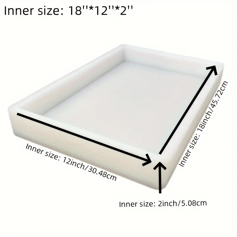 แม่พิมพ์ซิลิโคนขนาดใหญ่ 18*12* - Resin Art Guide บทวิจารณ์และราคา