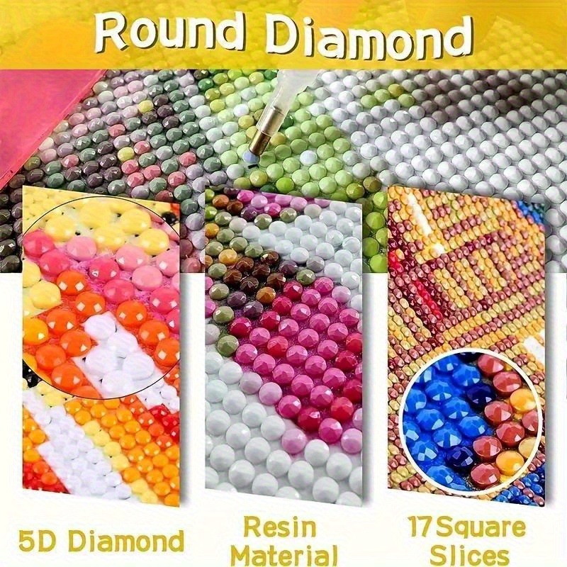 ภาพวาดตกแต่งเพชรแบบแบน 2 มิติ  - Resin Art Business บทวิจารณ์และราคา