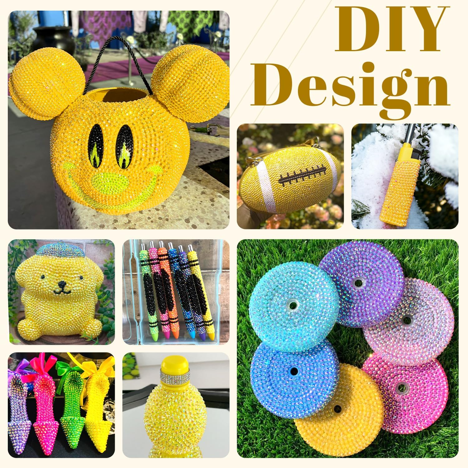 เรซิ่นรูปทรงเพชร สีเหลืองเลมอน - Resin Art Quantity บทวิจารณ์และราคา