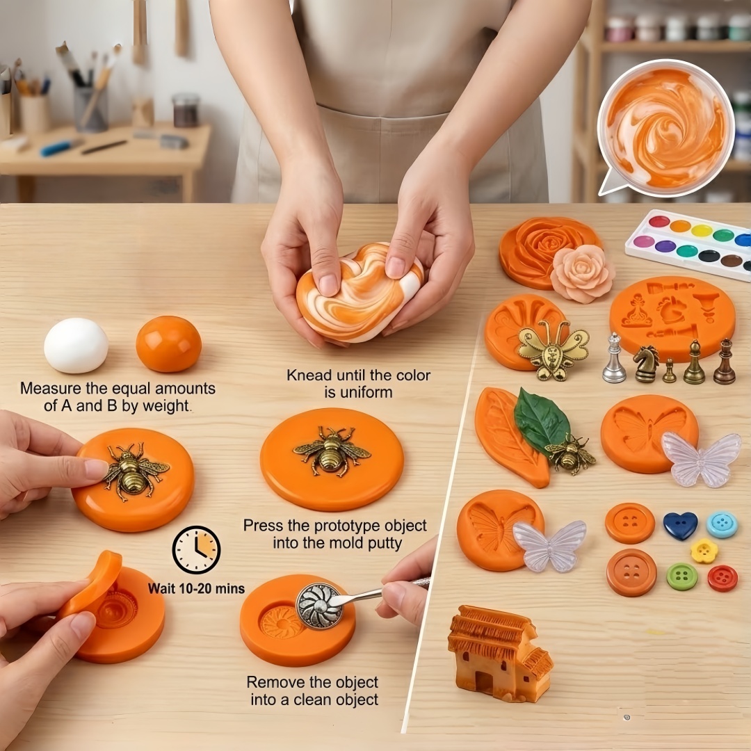 ชุดงานฝีมือซิลิโคนพัตตี้ DIY ย - Resin Art Guide บทวิจารณ์และราคา