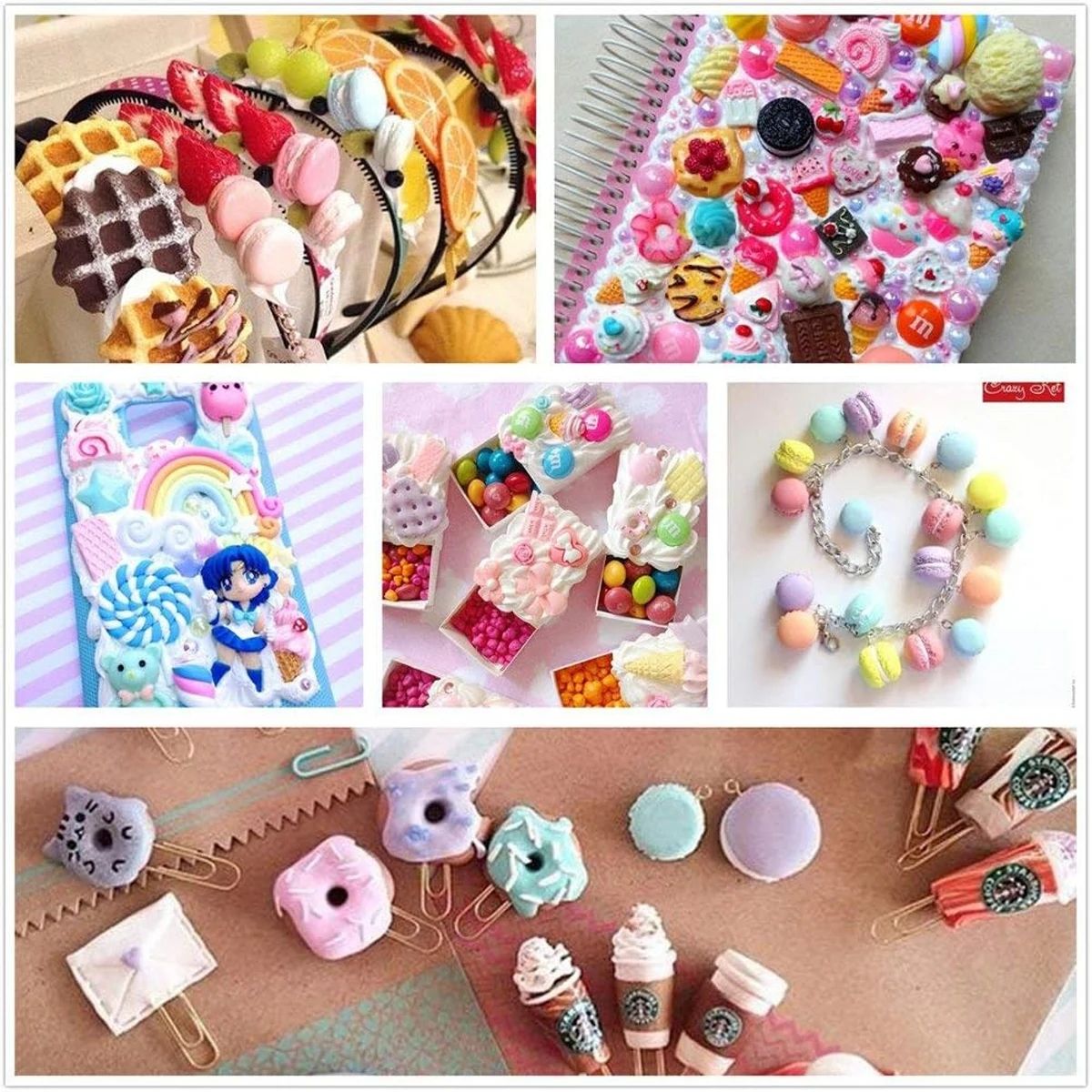 30pcs สุ่ม Candy Slime Charms  - Resin Art Essentials บทวิจารณ์และราคา