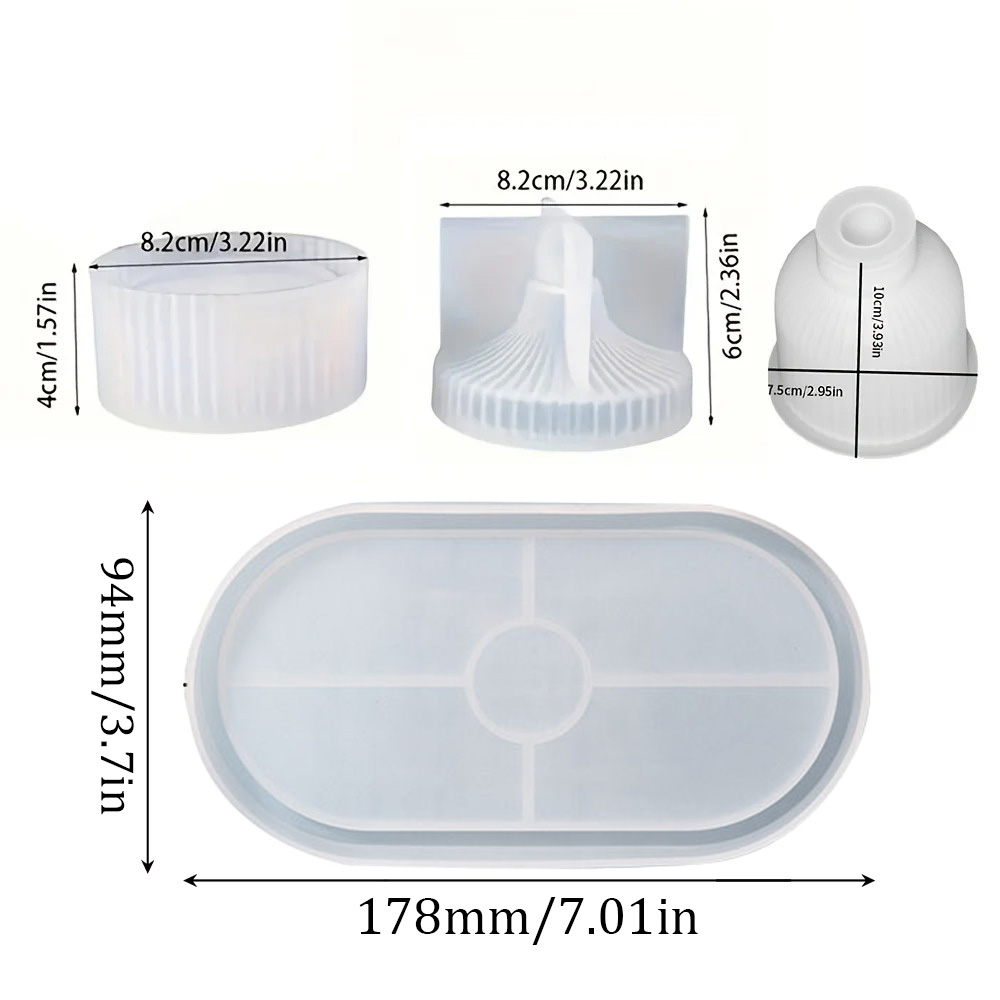 4 ชิ้นแม่พิมพ์ซิลิโคนรูปไข่ถาด - Resin Art Guide บทวิจารณ์และราคา