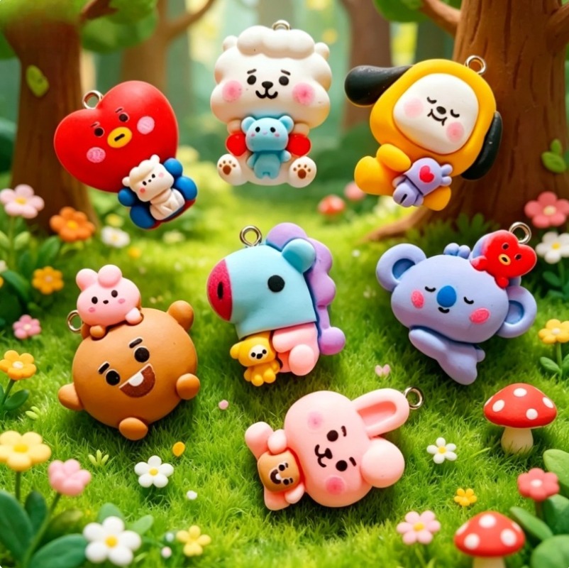 ชุด 7 ชิ้น BT21 ชาร์มการ์ตูนเร - Resin Art Essentials บทวิจารณ์และราคา