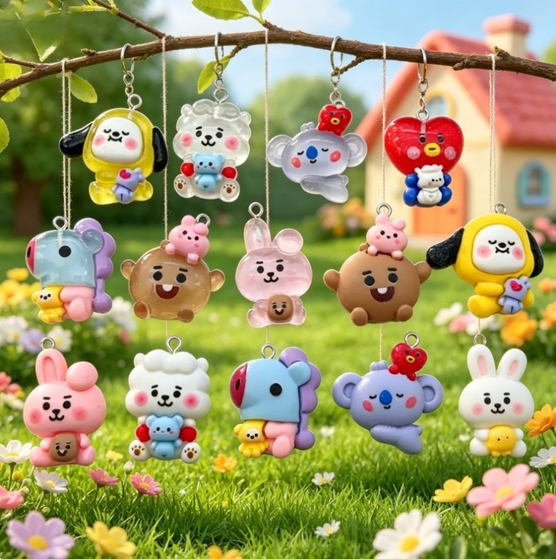 ชุด 7 ชิ้น BT21 ชาร์มการ์ตูนเร - Resin Art Essentials บทวิจารณ์และราคา