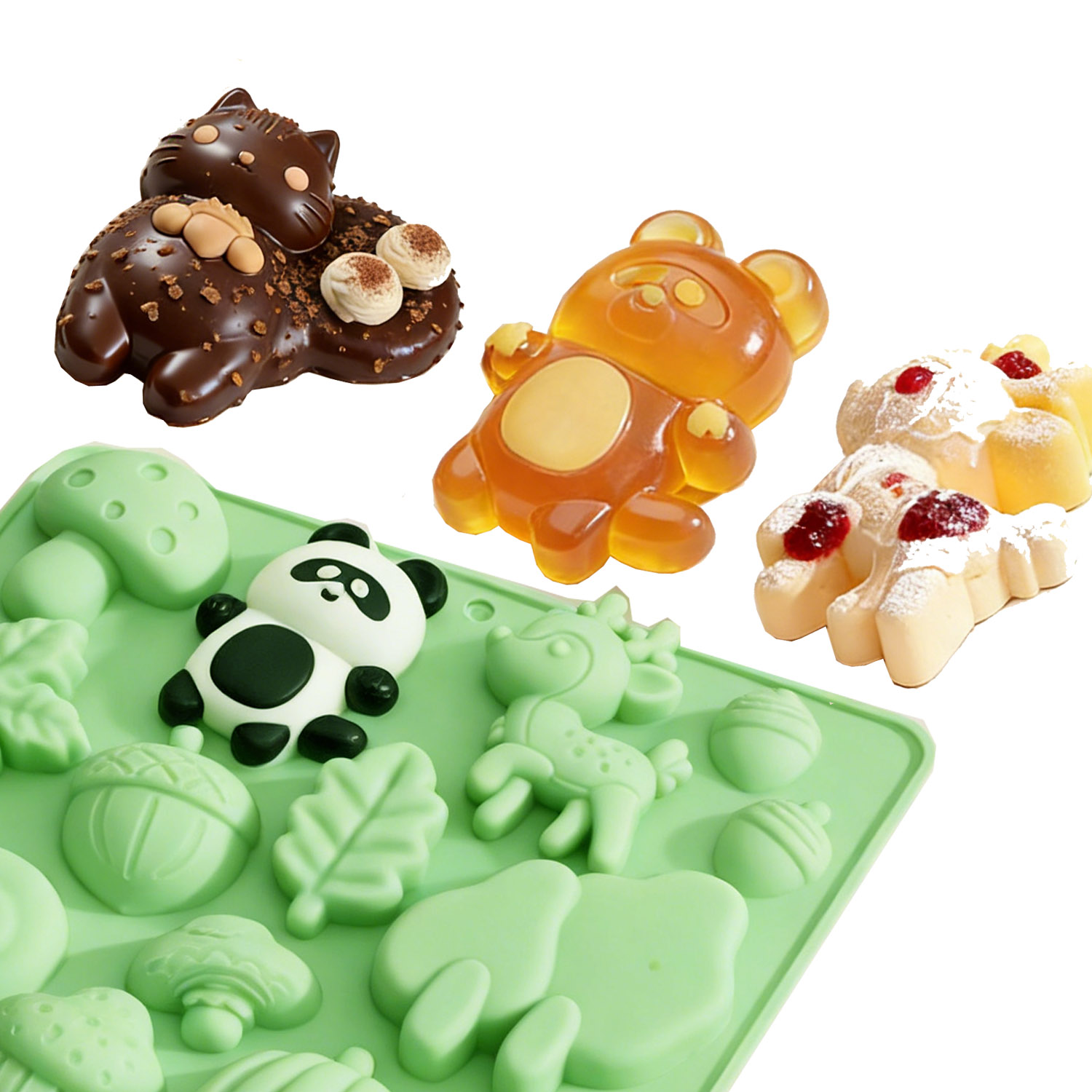 แม่พิมพ์เค้กซิลิโคนรูปสัตว์ 1  - Resin Art Guide บทวิจารณ์และราคา