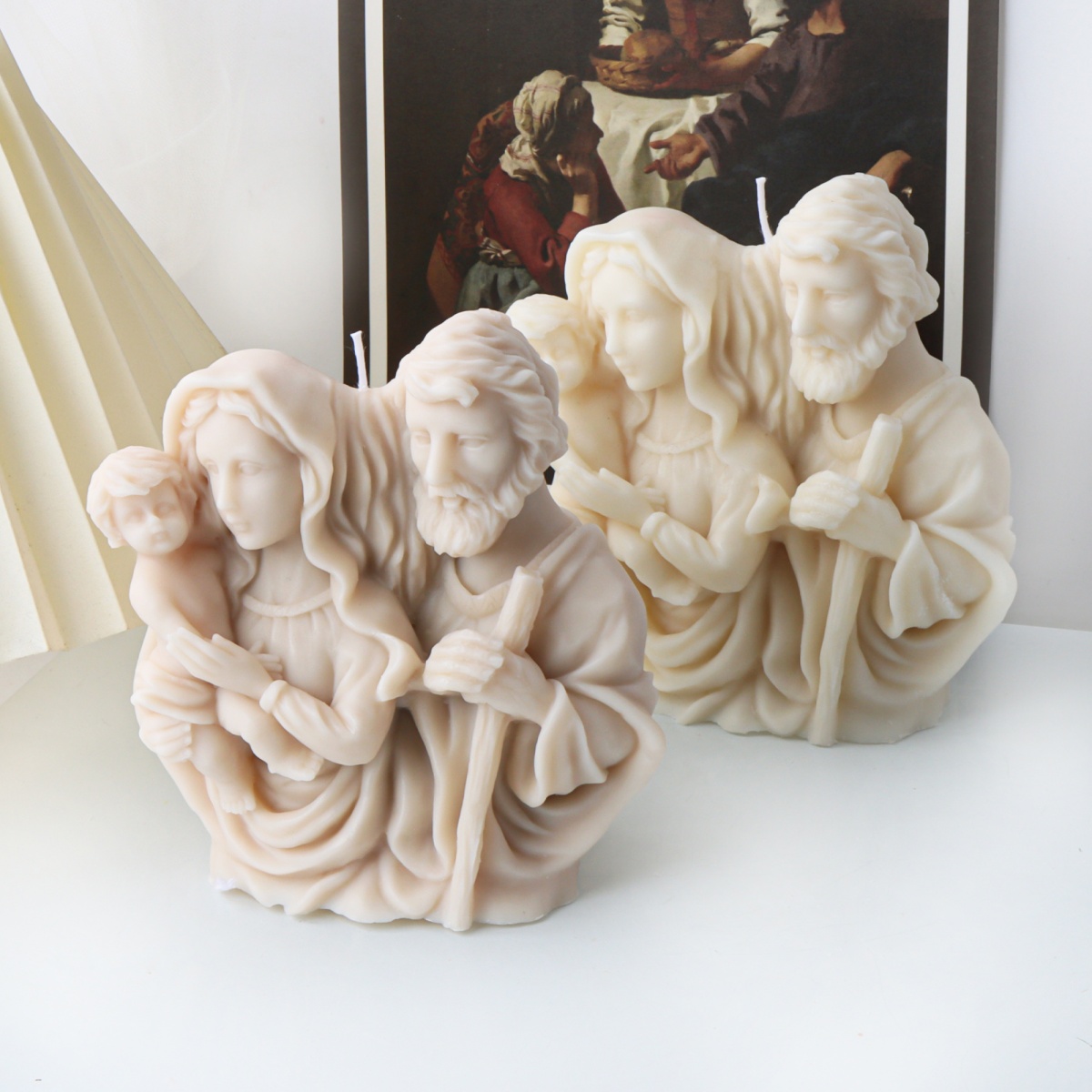 3D ครอบครัวศักดิ์สิทธิ์รูปปั้น - Resin Art Furniture บทวิจารณ์และราคา