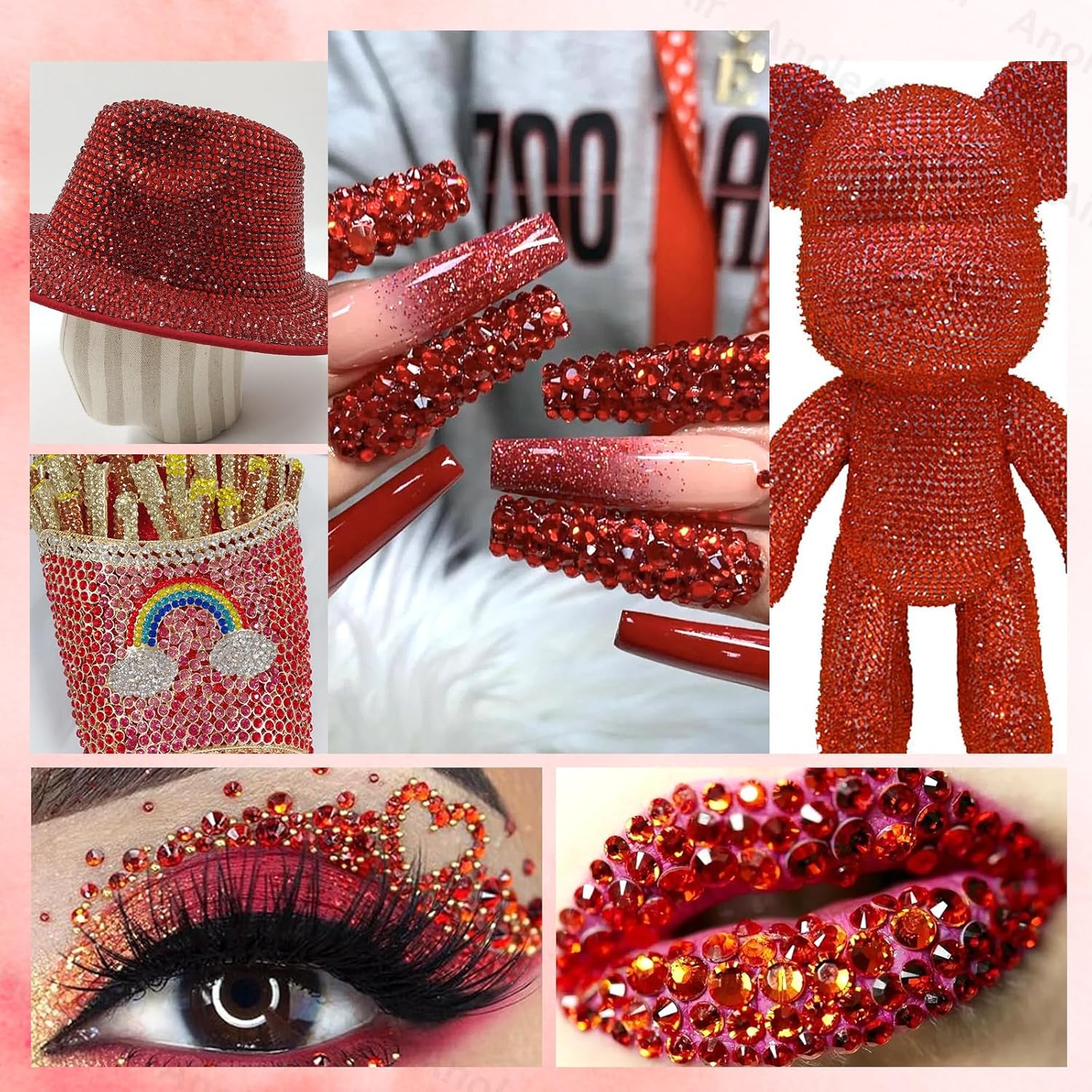 เรซิ่นรูปทรงแบนสีแดง ไม่ใช่แบบ - Resin Art Quantity บทวิจารณ์และราคา